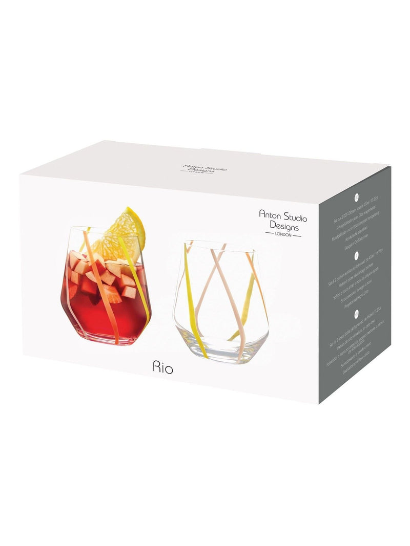 Anton Studio Designs Rio DOF Tumblers Azure 450ml - British product