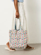 Next FatFace Multi Beetroot Reversible Tote Bag- Buy online at McGrocer