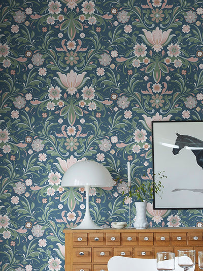 Next Galerie Pink Sommarang 2 Floral Print 10M Wallpaper- Buy online at McGrocer