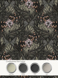 Laurence Llewelyn-Bowen green floral print wallpaper 10m - British product