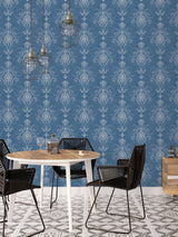Next Galerie Blue French Country Damask 10M Wallpaper- Buy online at McGrocer