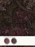 Laurence Llewelyn-Bowen Red Morris Major floral wallpaper 10M, imported from the UK