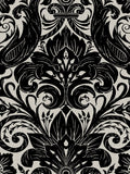 Laurence Llewelyn-Bowen Damask Sauvage flock wallpaper 10m, imported from the UK