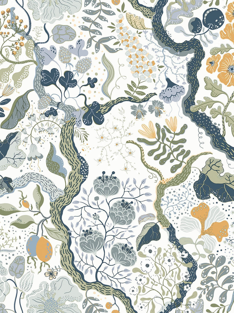 Galerie Sommarang 2 floral print wallpaper 10m (British brand)