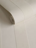 Style Sisters white flock stripe wallpaper 10M, UK version