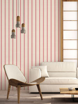 Next Galerie Pink French Country Stripe Wallpaper 10M- Buy online at McGrocer