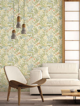 Next Galerie Green Sommarang 2 Floral Print Wallpaper - 10m x 53cm- Buy online at McGrocer