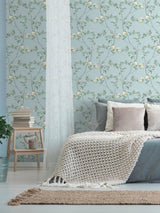Next Galerie Blue Spring Blossom Chinoiserie Wallpaper 10m x 53cm- Buy online at McGrocer