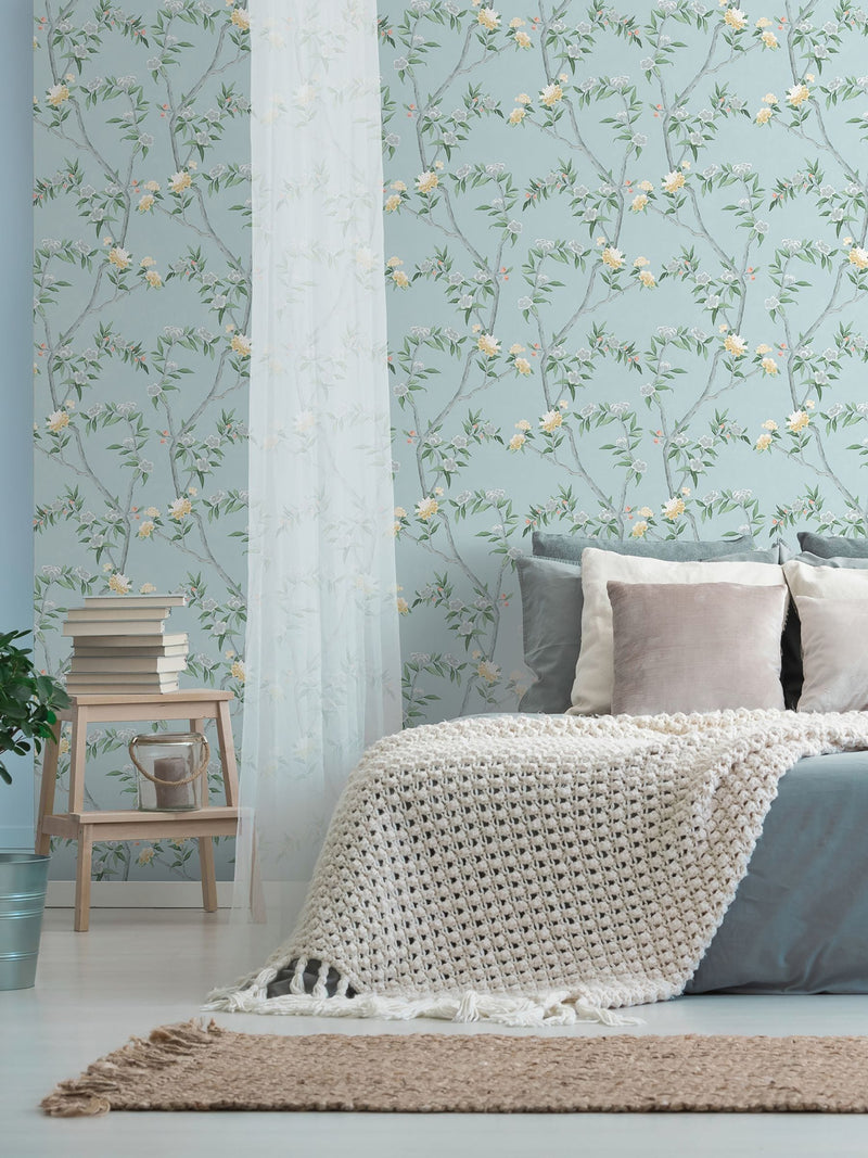 Galerie Blue Spring Blossom wallpaper 10M roll - British product