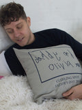 Solesmith personalised artwork cushion upload - British product