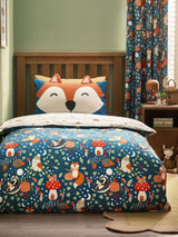 Catherine Lansfield Green Fox and Woodland Friends Duvet Cover Set