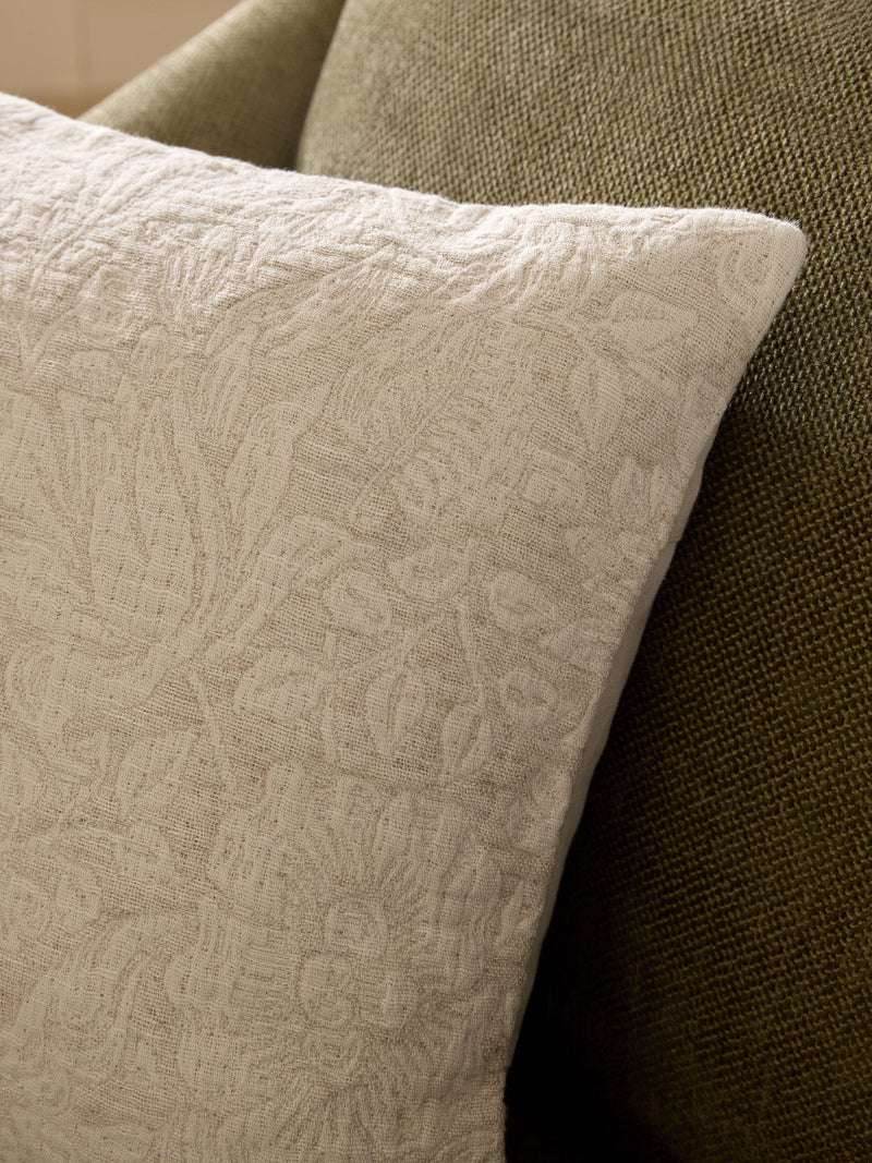 Nina Campbell floral jacquard cushion 45cm, imported from the UK