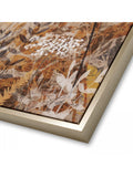 Brown Gold Radiance wall art canvas print 89x123cm - British product