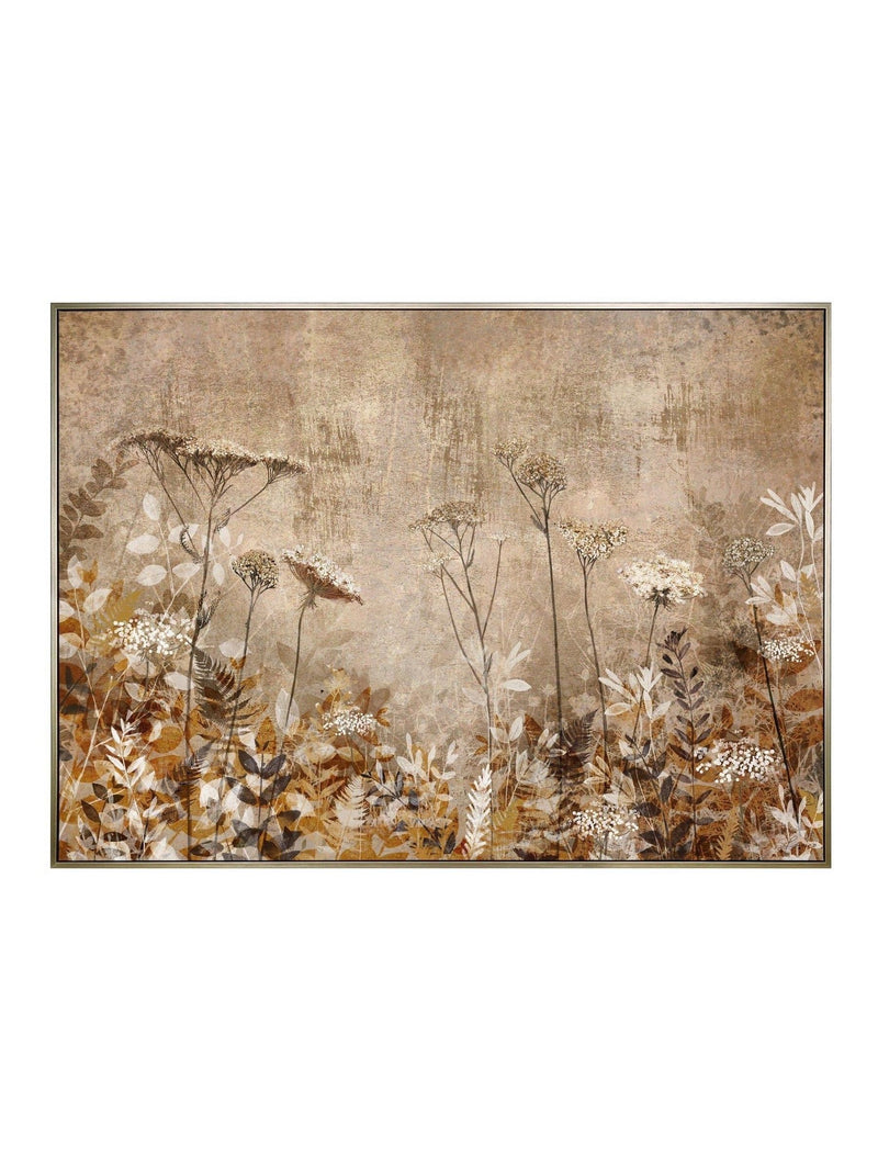 Brown Gold Radiance wall art canvas print 89x123cm - British product