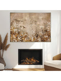 Brown Gold Radiance wall art canvas print 89x123cm - British product