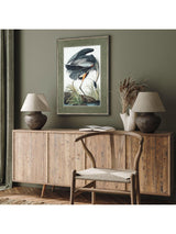 Next Art Marketing Blue Green Vintage Heron Wall Art- Buy online at McGrocer