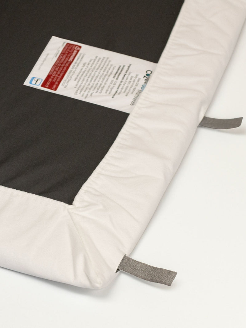 Tutti Bambini White CoZee Go Fitted Waterproof Protector Sheet 80x120cm (British brand)