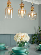 Next BHS Seline Mixed Brass 3 Light Diner Ceiling Light- Buy online at McGrocer