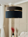 BHS Grey fabric ceiling light shade 40cm (British brand)