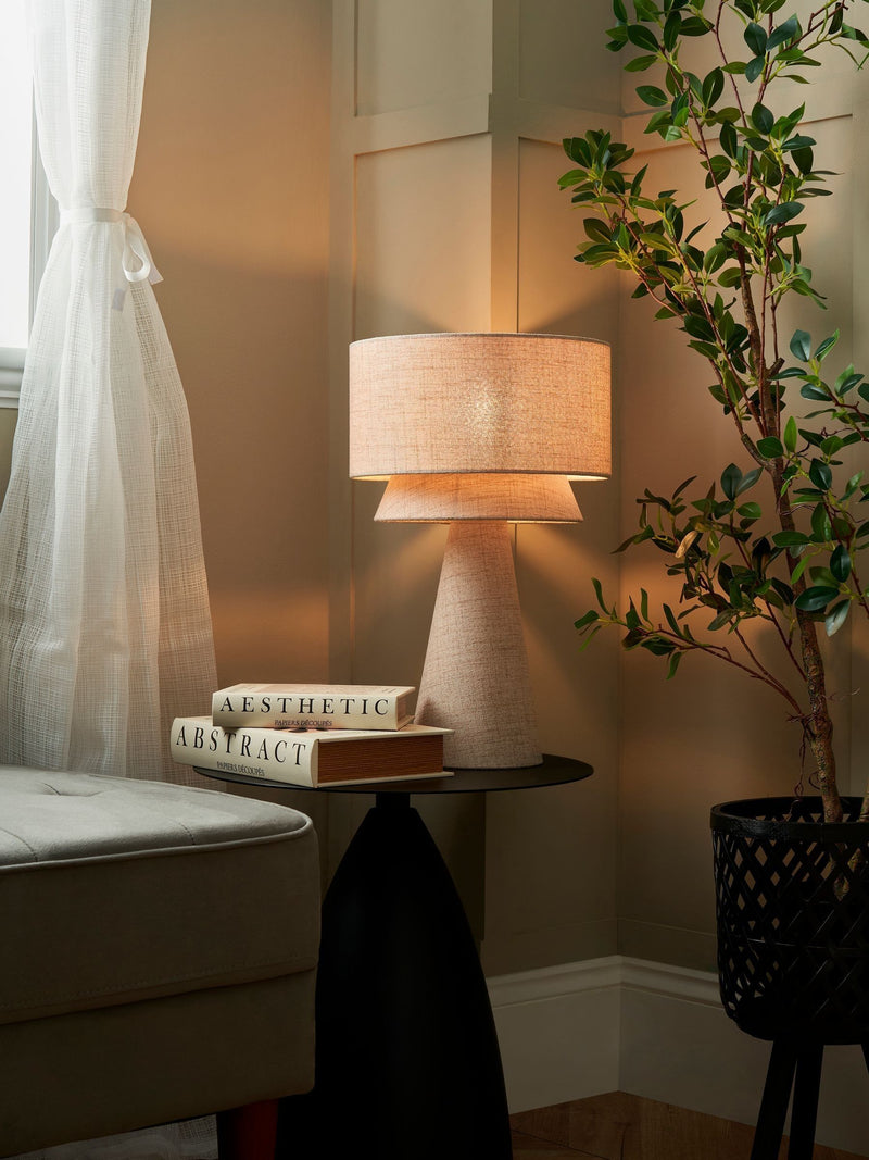 BHS Natural Terri tiered table lamp, UK version