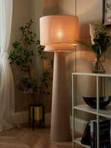 Next BHS Natural Terri Tiered Floor Lamp- Buy online at McGrocer