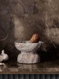 N.Premium marble and wood pestle and mortar 12cm (British brand)