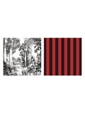 Laurence Llewelyn-Bowen Red Festivo cotton napkins 40cm x 40cm, UK version