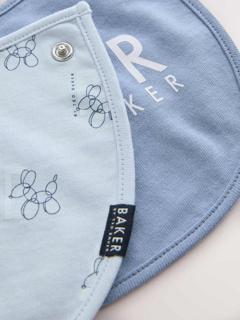 Baker by Ted Baker blue baby bibs 2 pack (British brand)