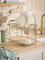 Next Hertford Antique Gold 2 Tier Dish Drainer- Buy online at McGrocer