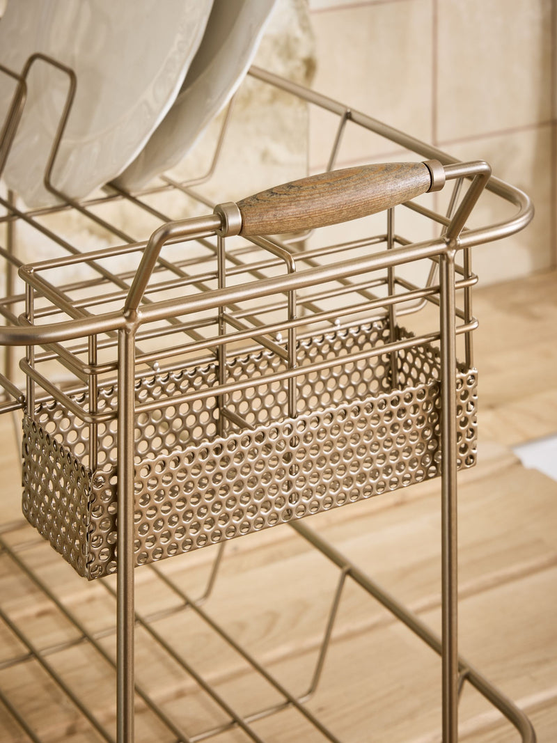 Hertford gold 2-tier dish drainer 48.5cm - British product