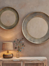 Next Nkuku Antique Brass Yakira Mirror- Buy online at McGrocer