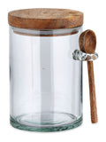 Nkuku Clear Kossi large glass storage jar, imported from the UK