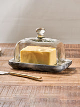 Next Nkuku Grey Kallso Marble Butter Dish- Buy online at McGrocer