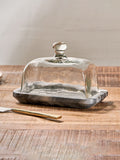 Nkuku Grey Kallso marble butter dish, imported from the UK