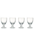 Nkuku set of 4 clear Yala hammered wine glasses, imported from the UK