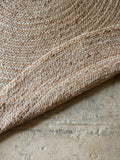 Nkuku natural braided hemp rug 180cm (British brand)