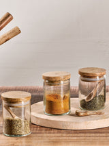Next Nkuku Clear Izaan Spice Jar- Buy online at McGrocer