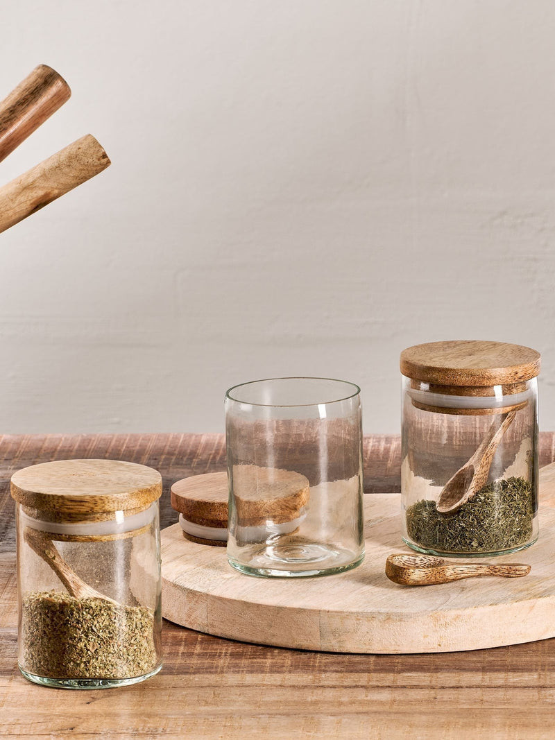Nkuku Clear Izaan Spice Jar