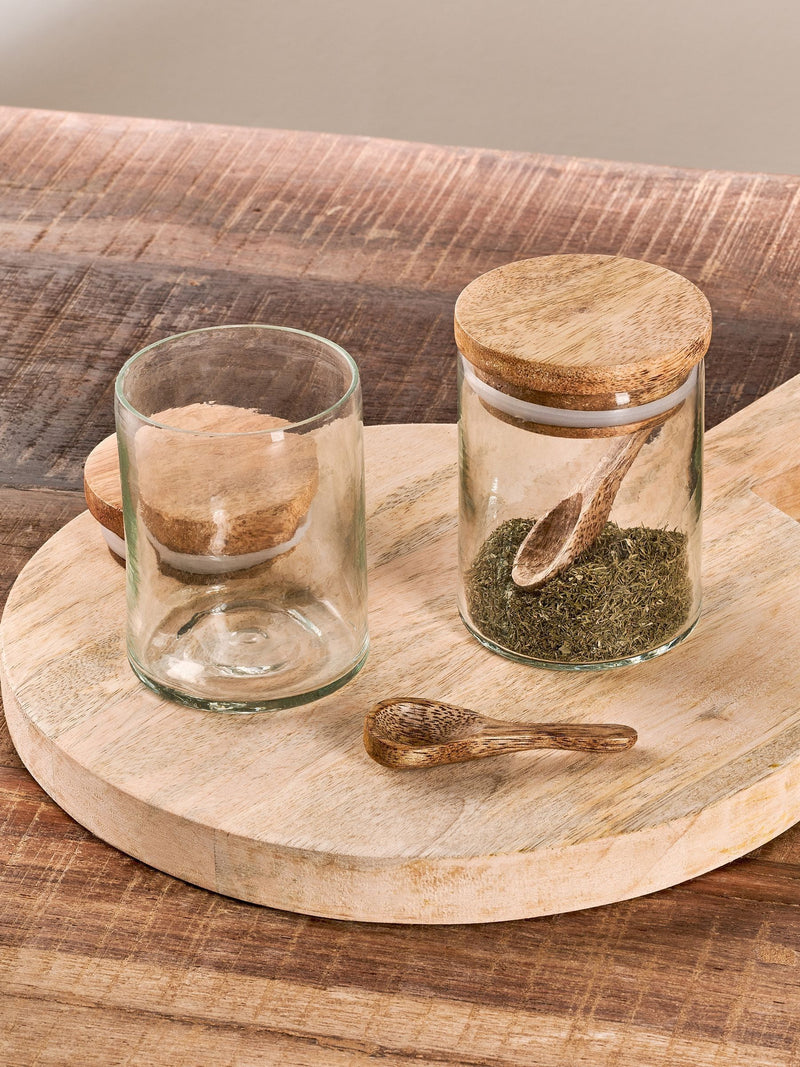 Nkuku Clear Izaan Spice Jar