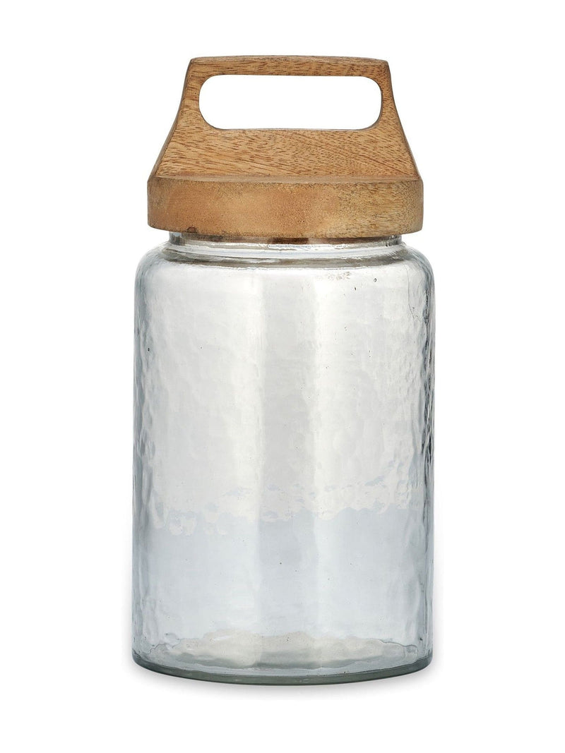 Nkuku Clear Kitto glass storage jar, imported from the UK