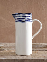 Next Nkuku Blue Drop Jug Hand-Painted Ceramic Jug- Buy online at McGrocer