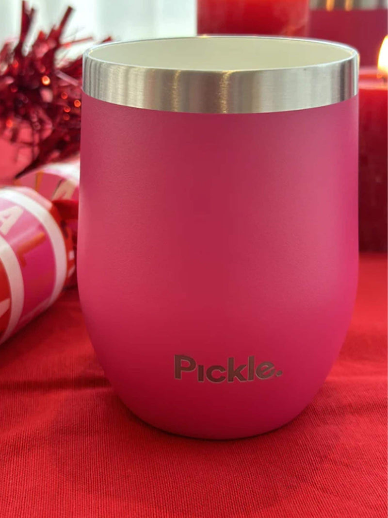 Pickle Picnic Blooming Pink Tumbler, imported from the UK