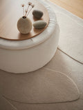 Origin Rugs oatmeal sculptured pebble wool rug, UK version
