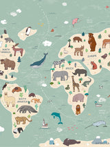 Next Origin Murals Children's World Map Wall Mural Sample A3- Buy online at McGrocer