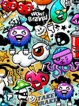 Next Origin Murals Graffiti Monster Multi Matte Non Woven Mural Sample A3- Buy online at McGrocer