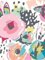 Next Origin Murals Pink Abstract Floral Matte Non Woven A3 Mural Sample- Buy online at McGrocer