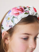 Next Baker by Ted Baker White Floral Knotted Headband- Buy online at McGrocer