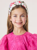 Ted Baker white floral knotted headband (British brand)