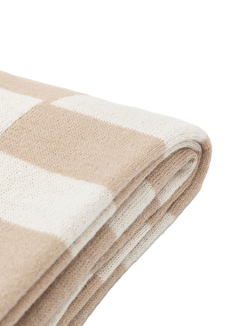 Gallery Home taupe Solvi knitted throw 130cm - British product