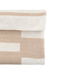 Gallery Home taupe Solvi knitted throw 130cm - British product